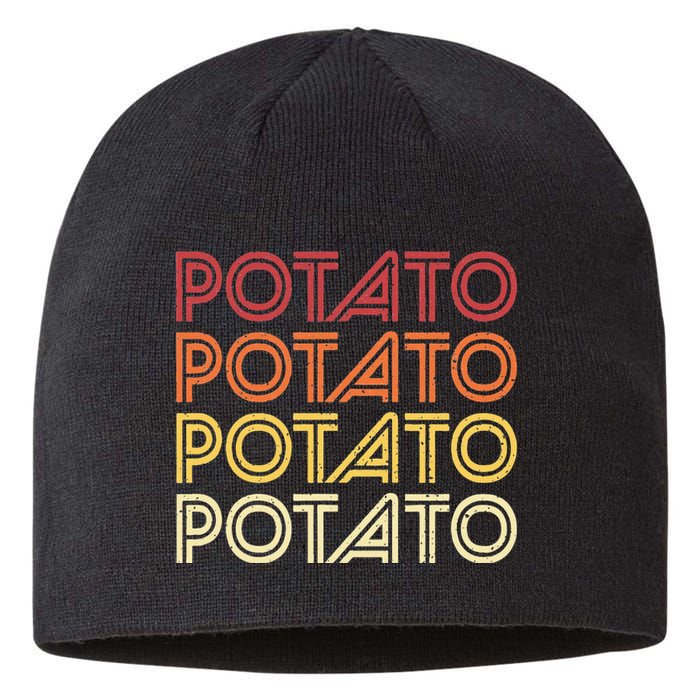 Potato Retro Potatoes Vintage Food Vegetable Vegan Sustainable Beanie