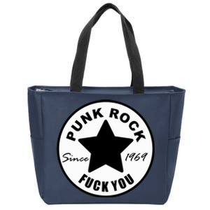 Punk Rock Zip Tote Bag