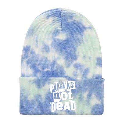 Punk Rock Tie Dye 12in Knit Beanie