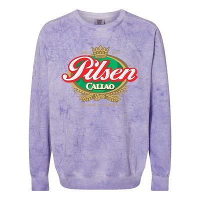 Peruvian Restaurant Pilsen Callao Beer Marca Peru Soccer Colorblast Crewneck Sweatshirt