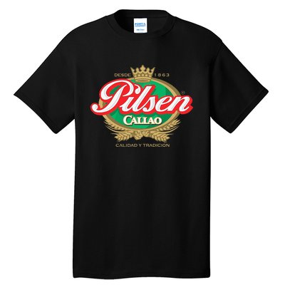 Peruvian Restaurant Pilsen Callao Beer Marca Peru Soccer Tall T-Shirt