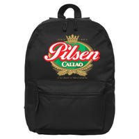 Peruvian Restaurant Pilsen Callao Beer Marca Peru Soccer 16 in Basic Backpack