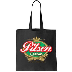 Peruvian Restaurant Pilsen Callao Beer Marca Peru Soccer Tote Bag