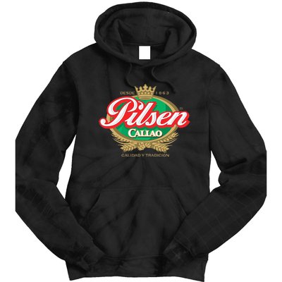 Peruvian Restaurant Pilsen Callao Beer Marca Peru Soccer Tie Dye Hoodie