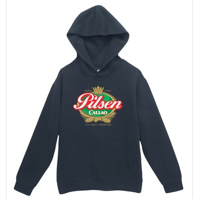 Peruvian Restaurant Pilsen Callao Beer Marca Peru Soccer Urban Pullover Hoodie