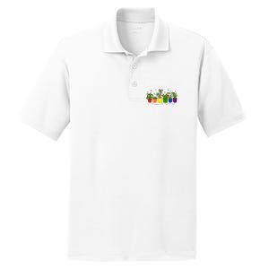 Pride Rainbow Plant Life Lgbtq Ally Design PosiCharge RacerMesh Polo