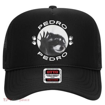 Pedro Raccoon High Crown Mesh Back Trucker Hat