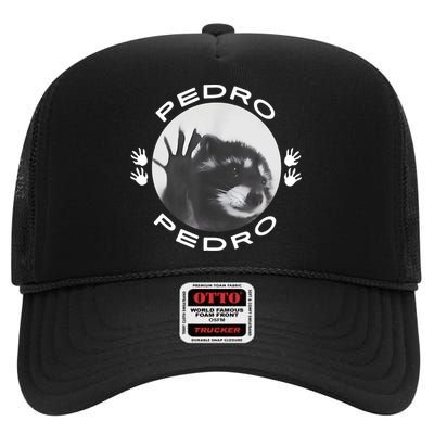 Pedro Raccoon High Crown Mesh Back Trucker Hat