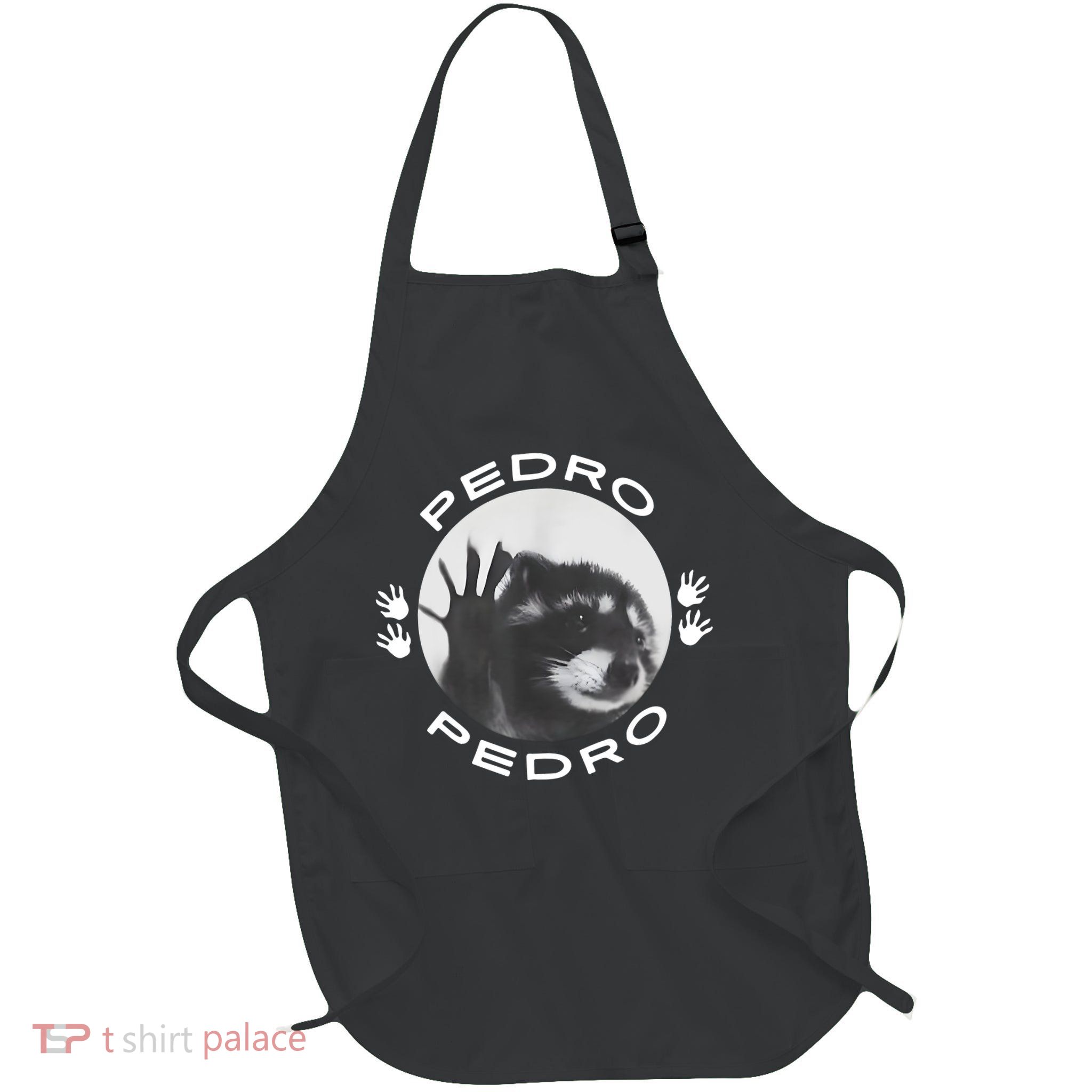 Pedro Raccoon Full-Length Apron With Pockets