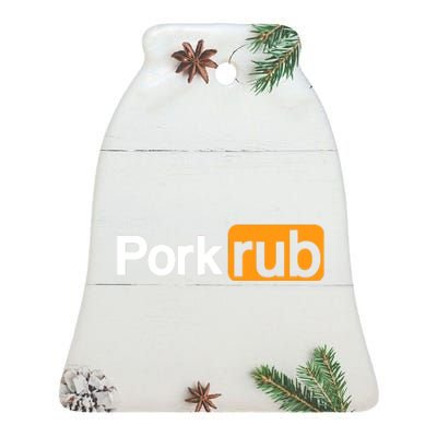 Pork Rub Ceramic Bell Ornament