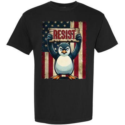 Penguin Resist Penguins Protest Against Tariffs Garment-Dyed Heavyweight T-Shirt