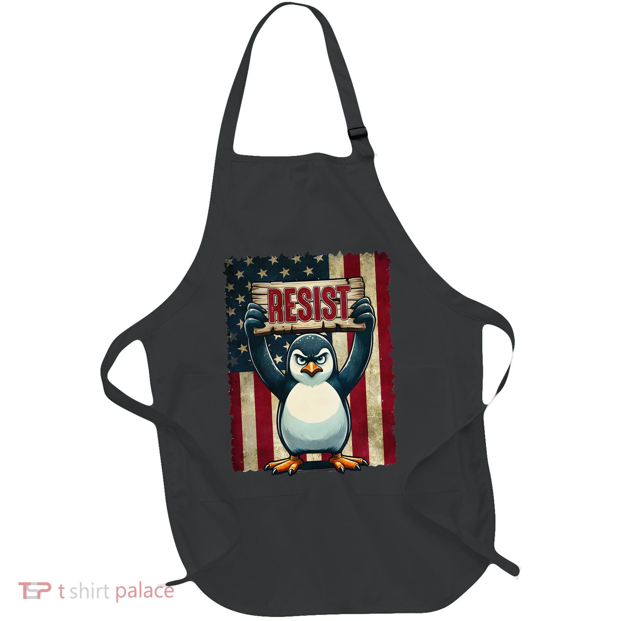 Penguin Resist Penguins Protest Against Tariffs Apron