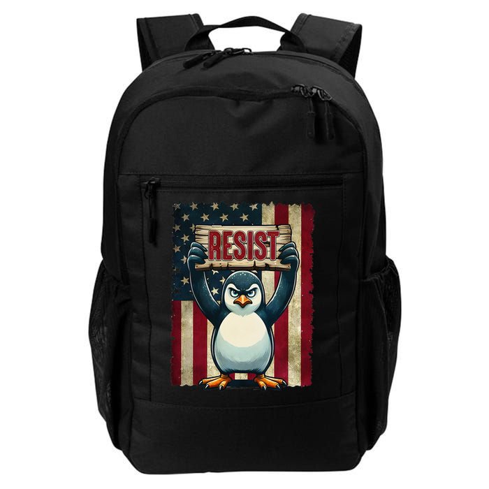 Penguin Resist Penguins Protest Against Tariffs Backpack