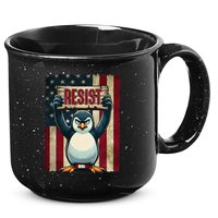 Penguin Resist Penguins Protest Against Tariffs 15oz Campfire Ceramic Mug