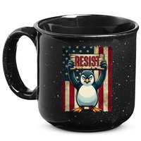 Penguin Resist Penguins Protest Against Tariffs 15oz Campfire Ceramic Mug