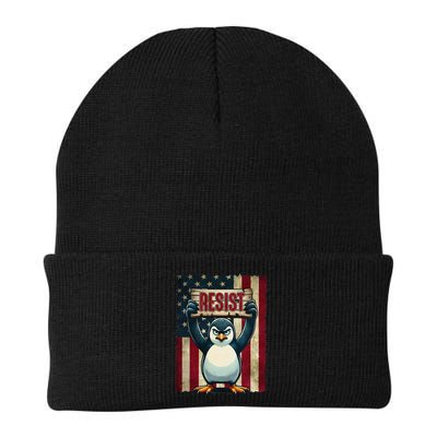 Penguin Resist Penguins Protest Against Tariffs Beanie