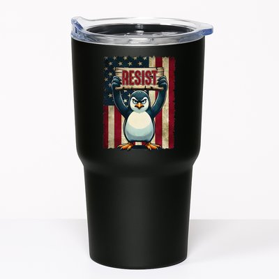 Penguin Resist Penguins Protest Against Tariffs Tumbler