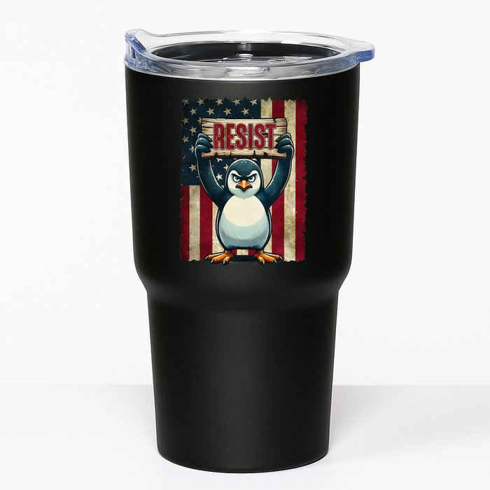 Penguin Resist Penguins Protest Against Tariffs Tumbler