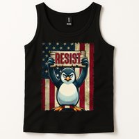 Penguin Resist Penguins Protest Against Tariffs Tank Top