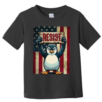 Penguin Resist Penguins Protest Against Tariffs Toddler T-Shirt