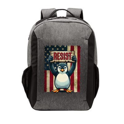 Penguin Resist Penguins Protest Against Tariffs Vector Backpack