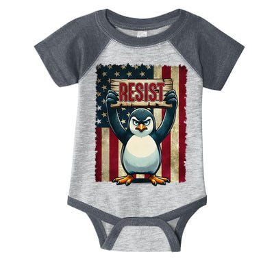 Penguin Resist Penguins Protest Against Tariffs Infant Baby Jersey Bodysuit