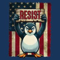 Penguin Resist Penguins Protest Against Tariffs Infant Baby Jersey Bodysuit