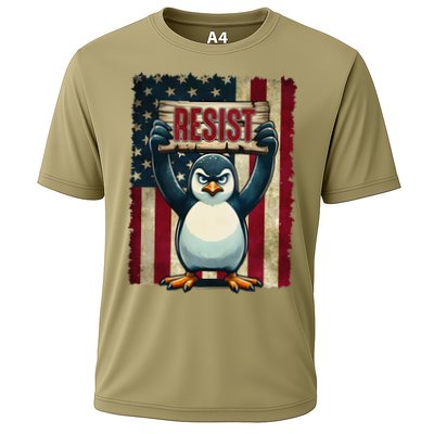 Penguin Resist Penguins Protest Against Tariffs Performance Shirt
