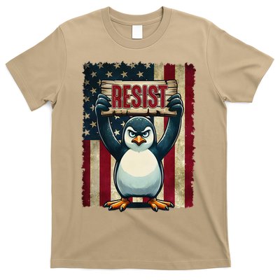Penguin Resist Penguins Protest Against Tariffs T-Shirt