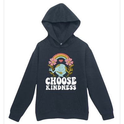 Positive Rainbow Peace Hippie Choose Kindness Earth Day Urban Pullover Hoodie