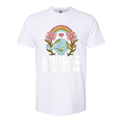 Positive Rainbow Peace Hippie Choose Kindness Earth Day Softstyle® CVC T-Shirt