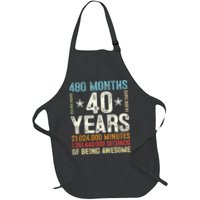 Pitbull Resting Pit Face Retro Funny Pit bull Lovers Apron