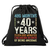 Pitbull Resting Pit Face Retro Funny Pit bull Lovers Drawstring Bag