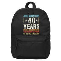 Pitbull Resting Pit Face Retro Funny Pit bull Lovers 16 in Basic Backpack