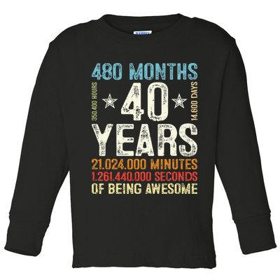 Pitbull Resting Pit Face Retro Funny Pit bull Lovers Toddler Long Sleeve Shirt