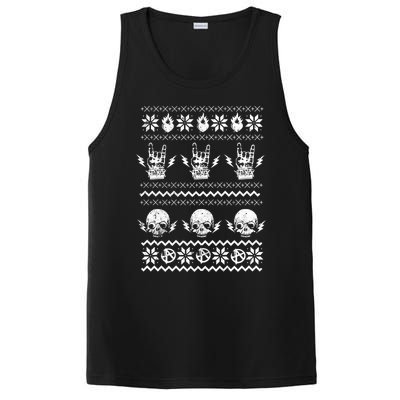 Punk Rock Party Design Ugly Holiday Christmas Print Gift PosiCharge Competitor Tank