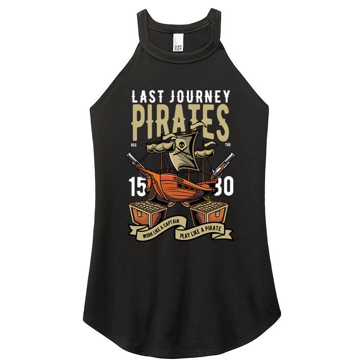 Pirates Retro Women's Perfect Tri Rocker Tank
