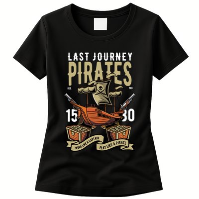 Pirates Retro Womens T-Shirt