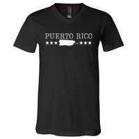 Puerto Rico Pride Proud To Be Puerto Rican V-Neck T-Shirt