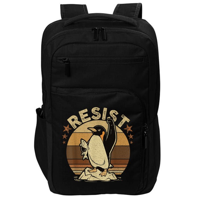 Penguin Resist Penguins Protest Against Tariffs Impact Tech Backpack