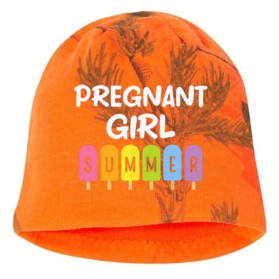 Pregnancy Reveal Pregnant Summer Baby Shower Kati - Camo Knit Beanie