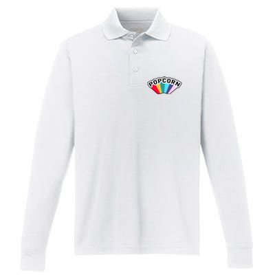 Popcorn Rainbow Performance Long Sleeve Polo