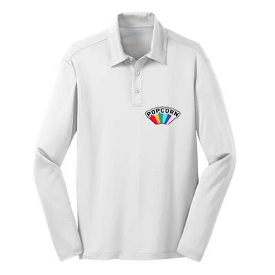 Popcorn Rainbow Silk Touch Performance Long Sleeve Polo