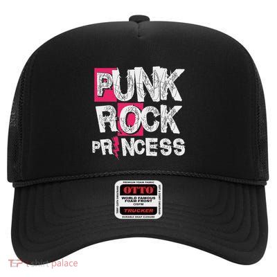 Punk Rock Princess Punk Rock Music Rocker Punker High Crown Mesh Back Trucker Hat
