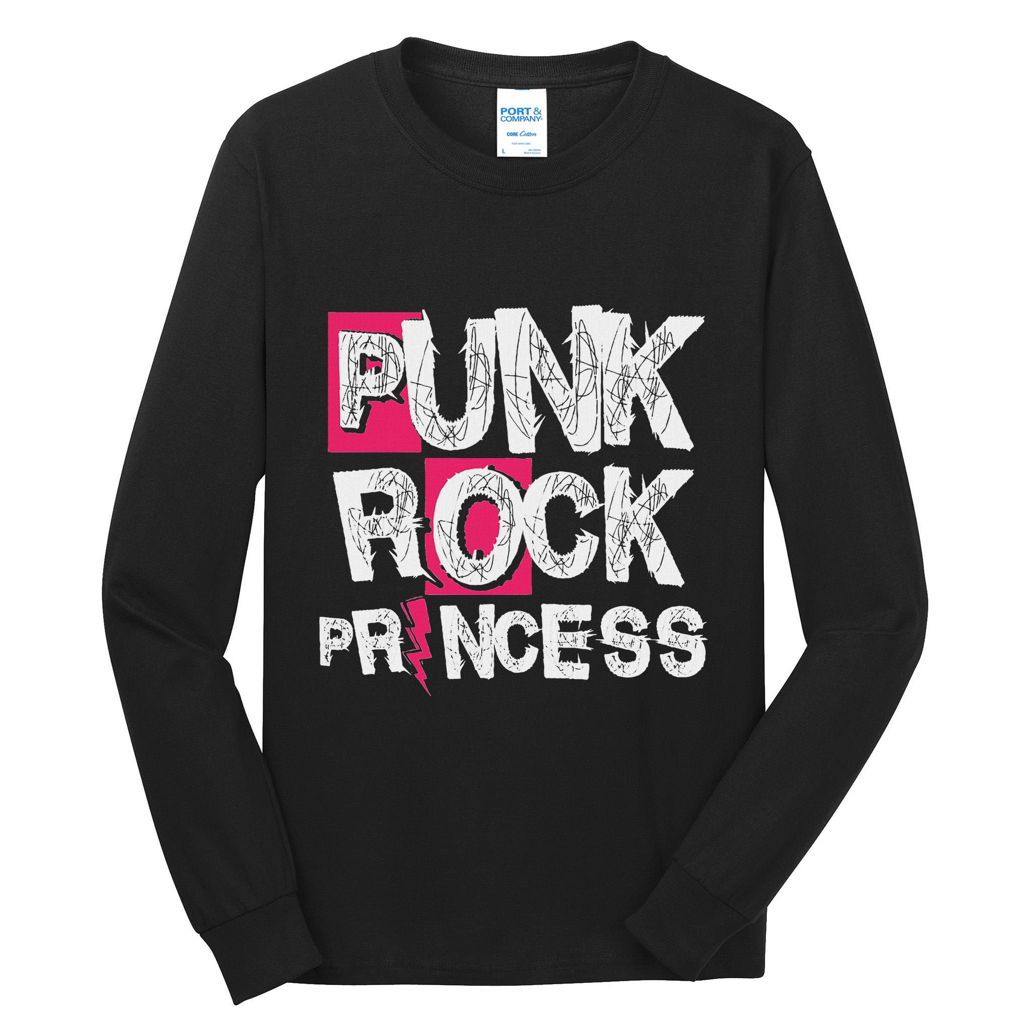Punk Rock Princess Punk Rock Music Rocker Punker Tall Long Sleeve T-Shirt