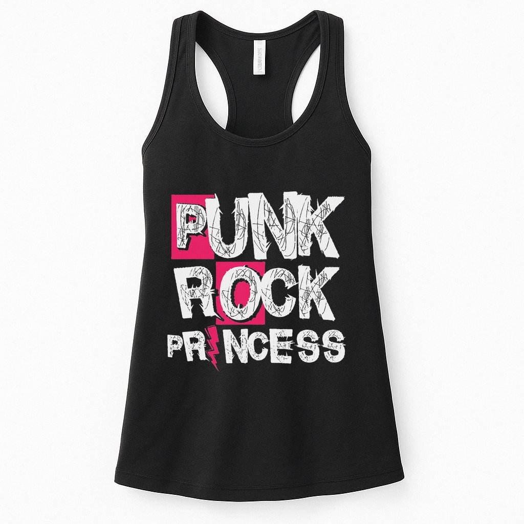 Punk Rock Princess Punk Rock Music Rocker Punker Womens Tank Top