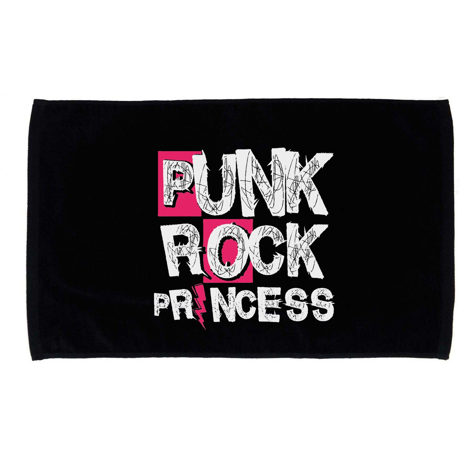 Punk Rock Princess Punk Rock Music Rocker Punker Microfiber Hand Towel