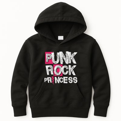 Punk Rock Princess Punk Rock Music Rocker Punker Kids Hoodie