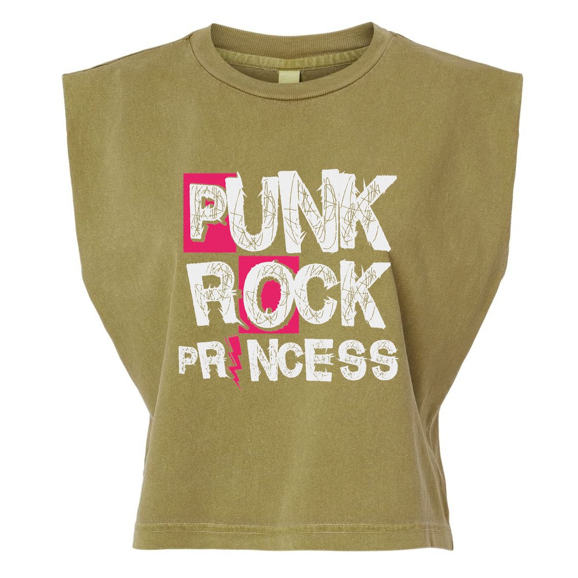 Punk Rock Princess Punk Rock Music Rocker Punker Garment-Dyed Women's Muscle Tee