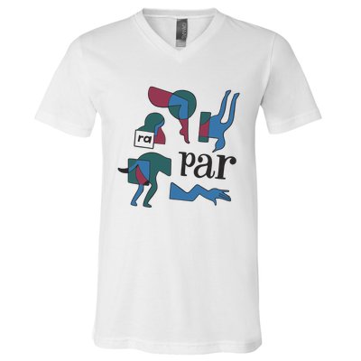 Parra Rug Pull V-Neck T-Shirt